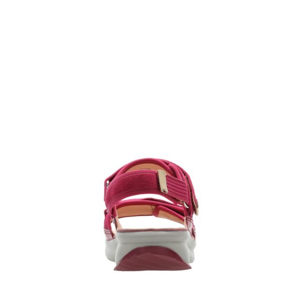 Clarks Womens Tri Walk Sandals Berry Combi | CA-5879613